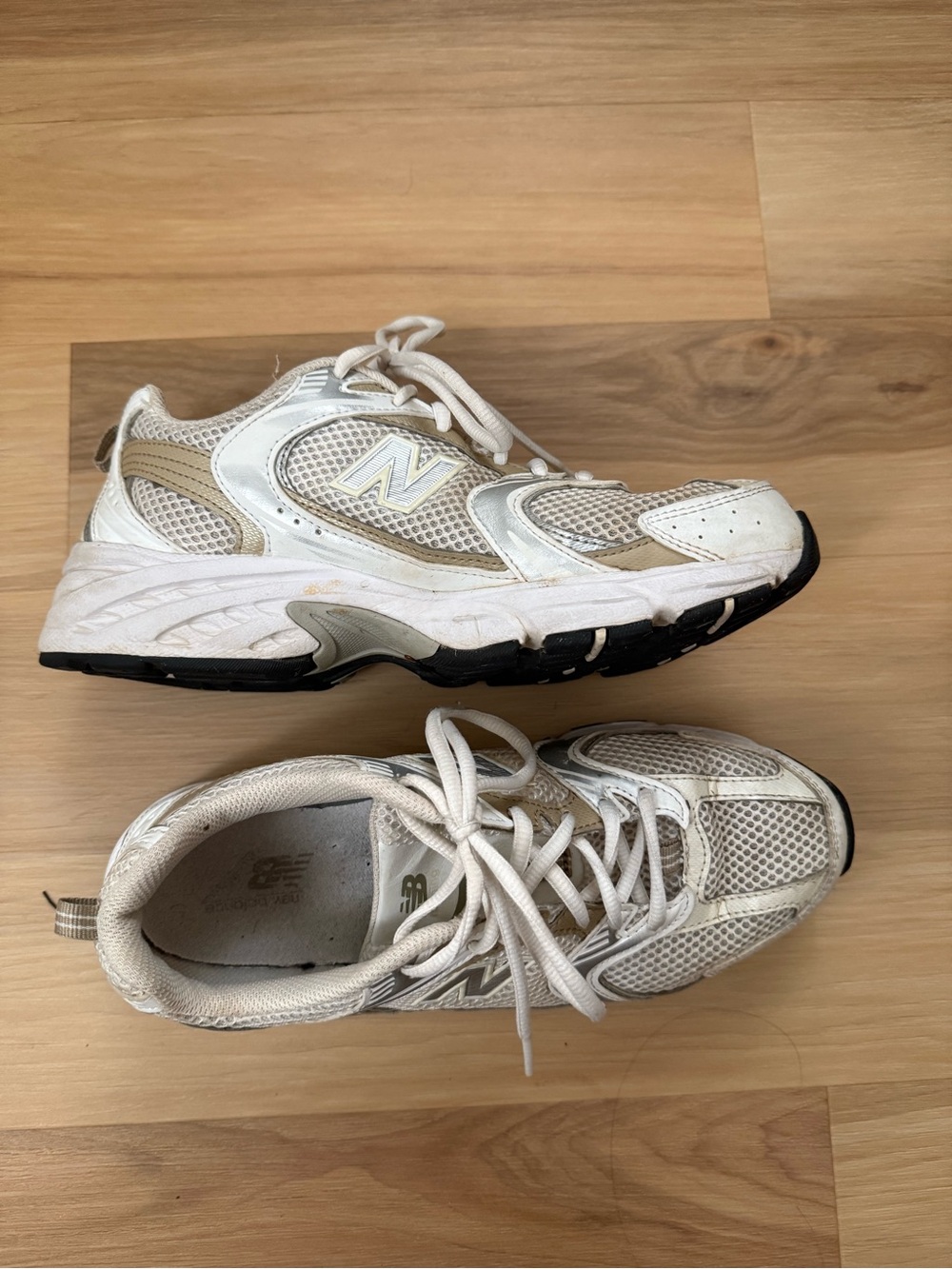 New Balance 530 White Stoneware Linen - Picture 9 of 10